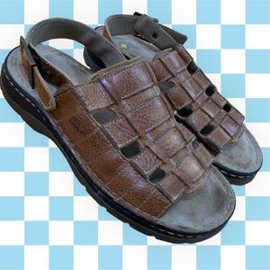 Dr. Martins Brown Leather Fisherman’s Sandals